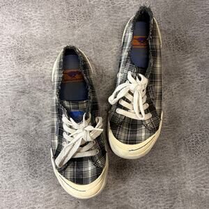 Rocket Dog B&W Plaid Distressed Sneakers